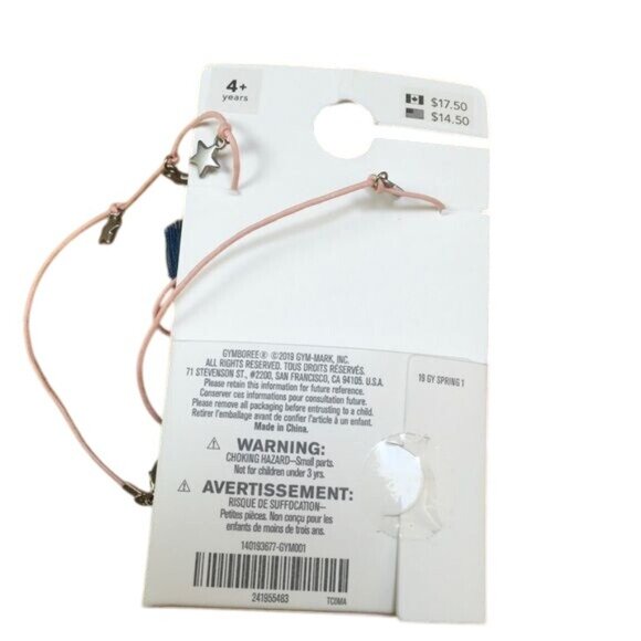 NWT Gymboree Girls Pink String Necklace - Picture 4 of 4